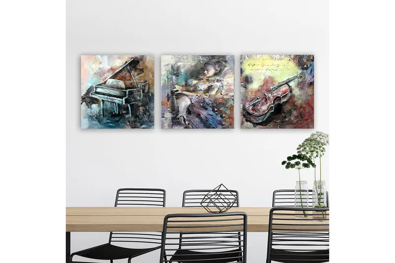 Canvastavla VP Italy 3-pack Flerfärgad - 30x30 cm - Inredning - Tavlor & konst - Canvastavlor