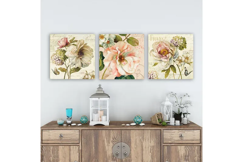 Canvastavla VP Italy 3-pack Flerfärgad - 30x30 cm - Inredning - Tavlor & konst - Canvastavlor