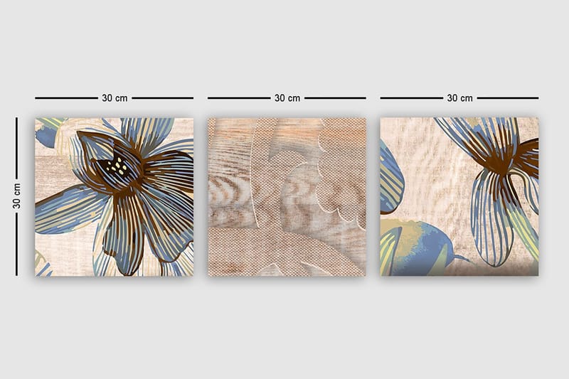 Canvastavla VP Italy 3-pack Flerfärgad - 30x30 cm - Inredning - Tavlor & konst - Canvastavlor