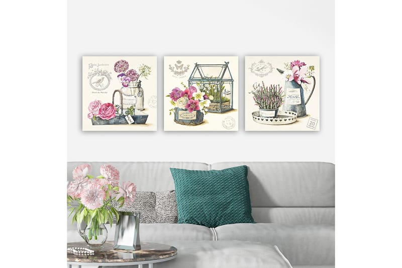 Canvastavla VP Italy 3-pack Flerfärgad - 30x30 cm - Inredning - Tavlor & konst - Canvastavlor