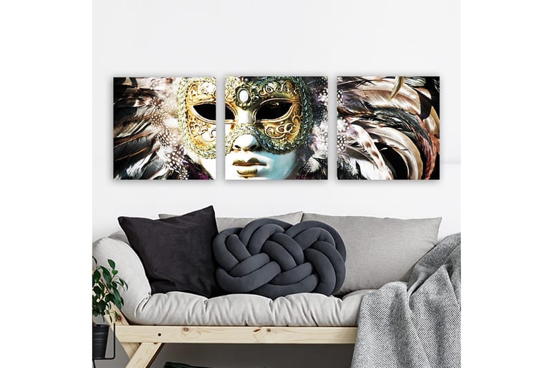 Canvastavla VP Italy 3-pack Flerfärgad - 30x30 cm - Inredning - Tavlor & konst - Canvastavlor