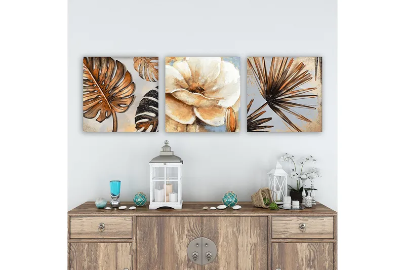 Canvastavla VP Italy 3-pack Flerfärgad, 30x30 cm