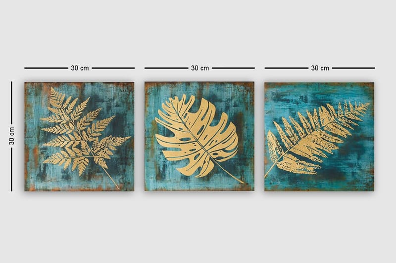 Canvastavla VP Italy 3-pack Flerfärgad - 30x30 cm - Inredning - Tavlor & konst - Canvastavlor