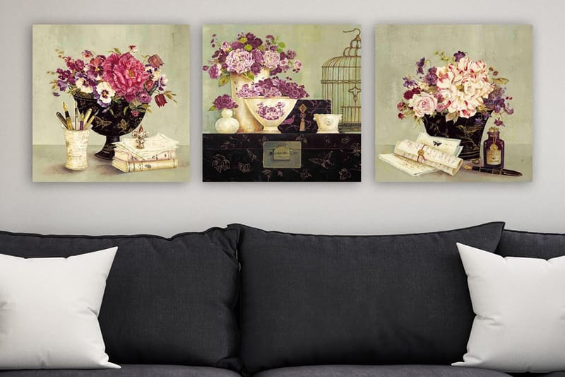 Canvastavla VP Italy 3-pack Flerfärgad, 30x30 cm