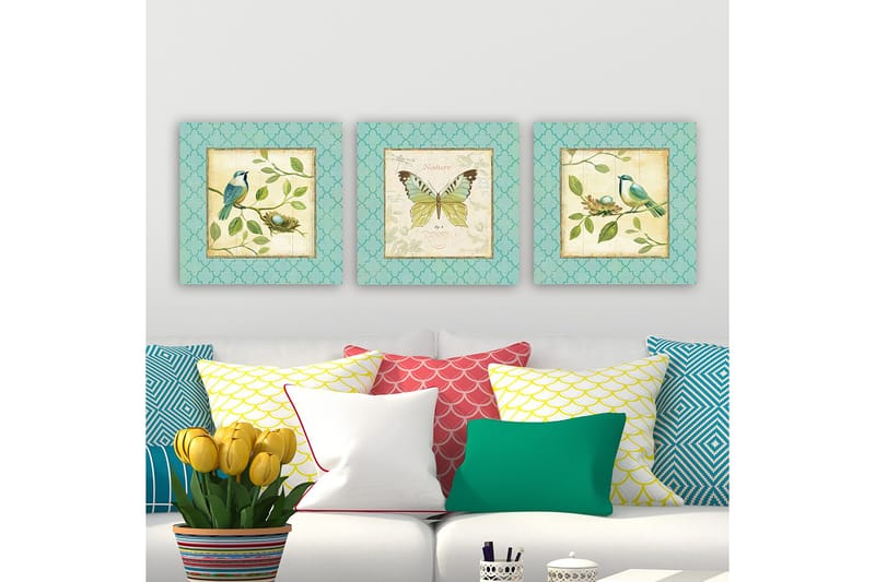 Canvastavla VP Italy 3-pack Flerfärgad - 30x30 cm - Inredning - Tavlor & konst - Canvastavlor