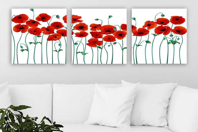 Canvastavla VP Italy 3-pack Flerfärgad, 30x30 cm