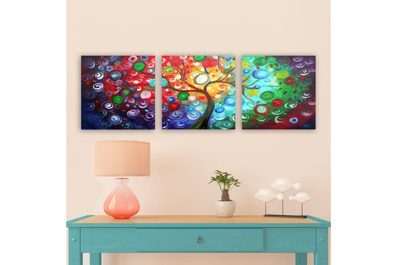 Canvastavla VP Italy 3-pack Flerfärgad - 30x30 cm - Inredning - Tavlor & konst - Canvastavlor