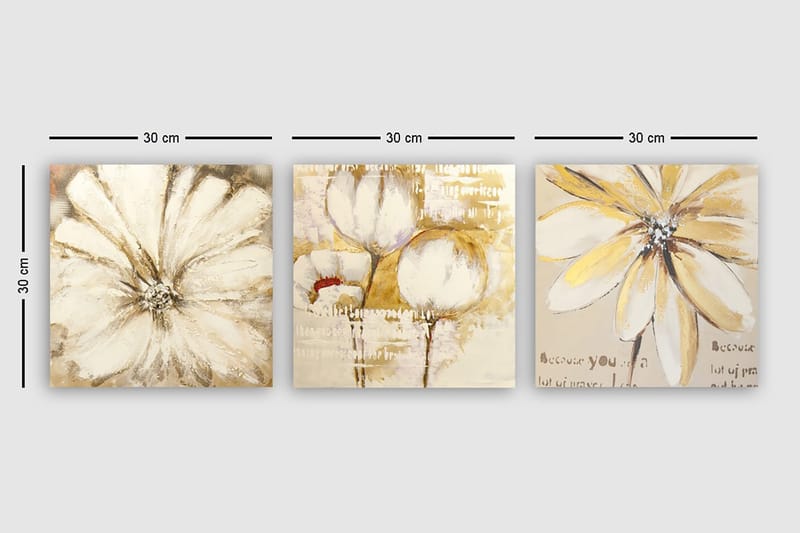 Canvastavla VP Italy 3-pack Flerfärgad - 30x30 cm - Inredning - Tavlor & konst - Canvastavlor