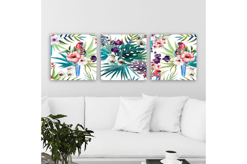 Canvastavla VP Italy 3-pack Flerfärgad - 30x30 cm - Inredning - Tavlor & konst - Canvastavlor