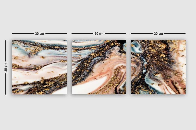 Canvastavla VP Spain 3-pack Flerfärgad - 30x30 cm - Inredning - Tavlor & konst - Canvastavlor