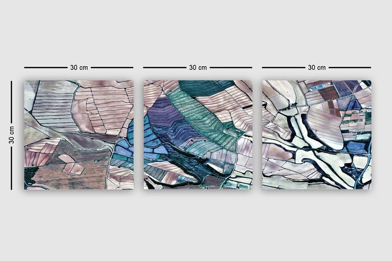 Canvastavla VP Spain 3-pack Flerfärgad - 30x30 cm - Inredning - Tavlor & konst - Canvastavlor