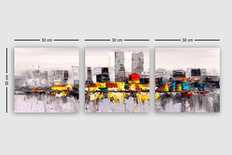 Canvastavla VP Spain 3-pack Flerfärgad - 30x30 cm - Inredning - Tavlor & konst - Canvastavlor