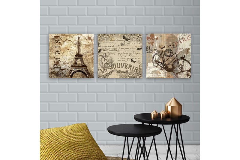 Canvastavla VP Spain 3-pack Flerfärgad - 30x30 cm - Inredning - Tavlor & konst - Canvastavlor