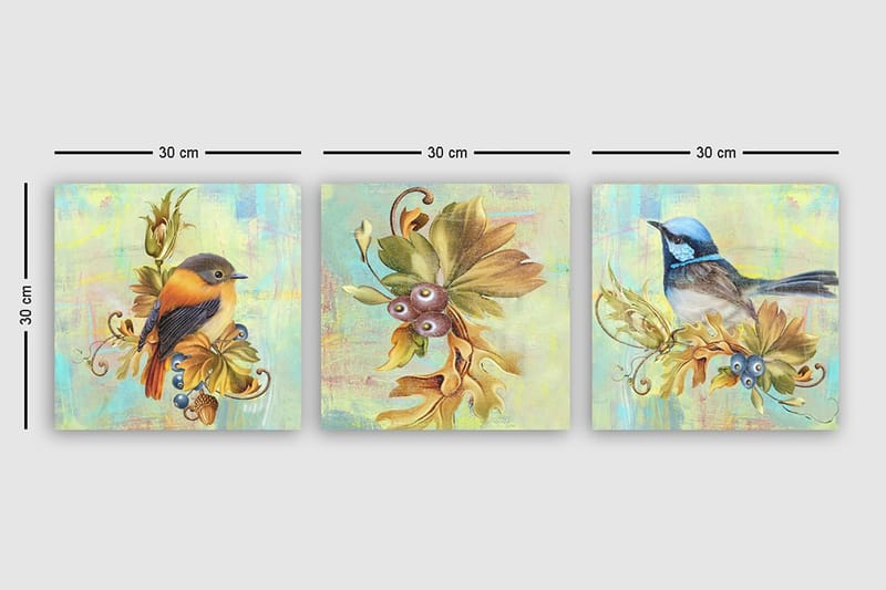 Canvastavla VP Spain 3-pack Flerfärgad - 30x30 cm - Inredning - Tavlor & konst - Canvastavlor