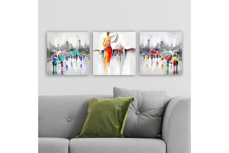 Canvastavla VP Spain 3-pack Flerfärgad - 30x30 cm - Inredning - Tavlor & konst - Canvastavlor