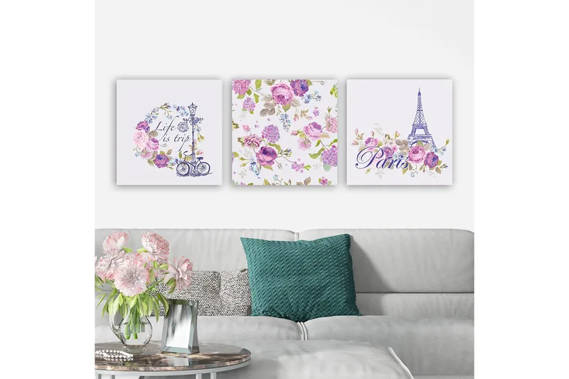 Canvastavla VP Spain 3-pack Flerfärgad - 30x30 cm - Inredning - Tavlor & konst - Canvastavlor