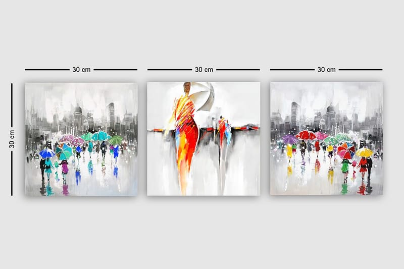 Canvastavla VP Spain 3-pack Flerfärgad - 30x30 cm - Inredning - Tavlor & konst - Canvastavlor