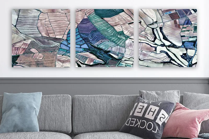 Canvastavla VP Spain 3-pack Flerfärgad, 30x30 cm