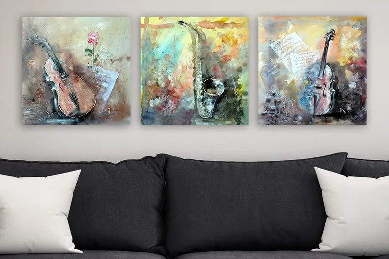 Canvastavla VP Spain 3-pack Flerfärgad, 30x30 cm