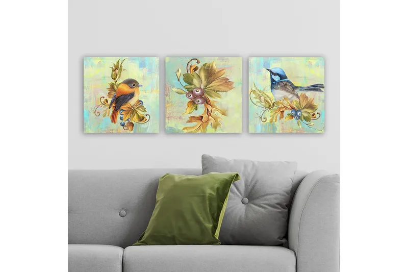 Canvastavla VP Spain 3-pack Flerfärgad - 30x30 cm - Inredning - Tavlor & konst - Canvastavlor