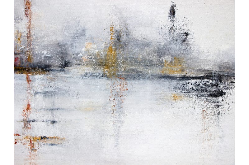 Canvastavla White Abstract - 80x120 cm - Inredning - Tavlor & konst - Canvastavlor