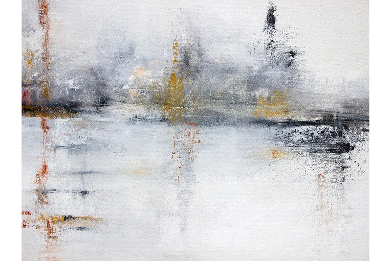 Canvastavla White Abstract - 80x120 cm - Inredning - Tavlor & konst - Canvastavlor