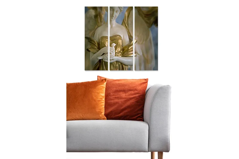 Canvastavla World Culture 3-pack Flerfärgad, 20x50 cm