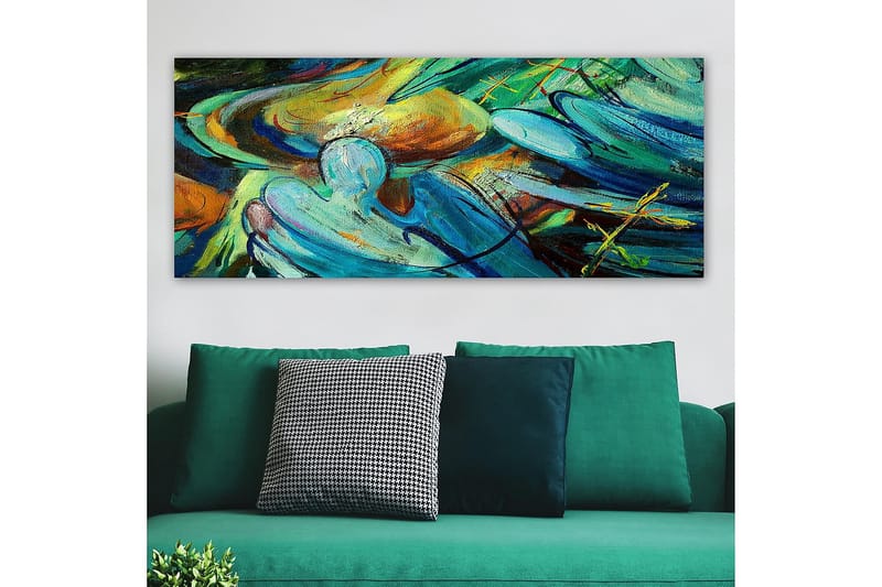 Canvastavla YTY Abstract & Fractals Flerfärgad - 120x50 cm - Inredning - Tavlor & konst - Canvastavlor