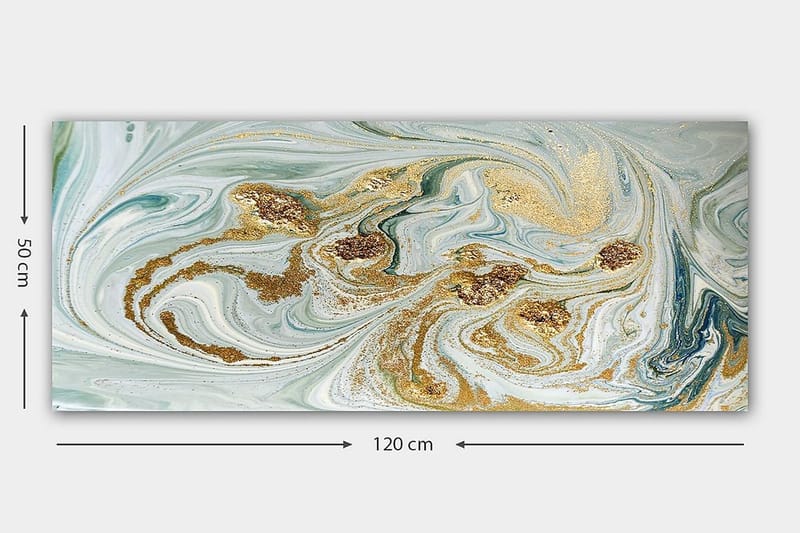 Canvastavla YTY Abstract & Fractals Flerfärgad - 120x50 cm - Inredning - Tavlor & konst - Canvastavlor