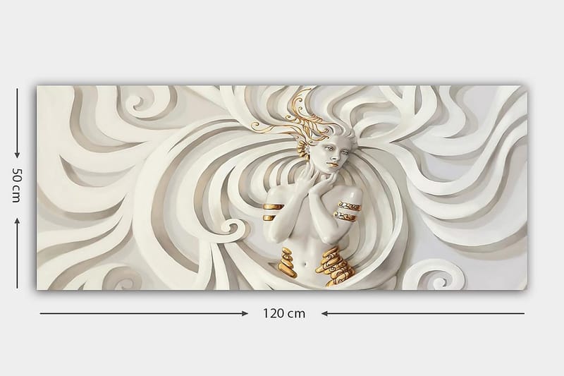 Canvastavla YTY Abstract & Fractals Flerfärgad - 120x50 cm - Inredning - Tavlor & konst - Canvastavlor