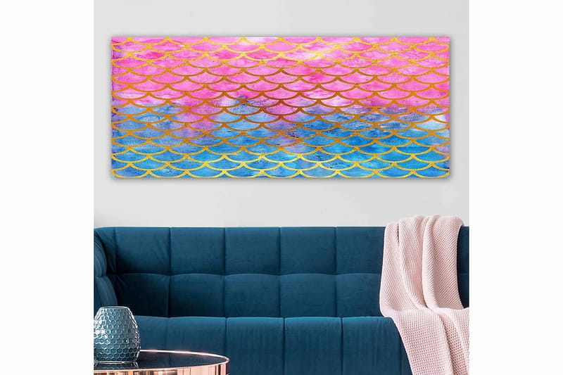 Canvastavla YTY Abstract & Fractals Flerfärgad - 120x50 cm - Inredning - Tavlor & konst - Canvastavlor