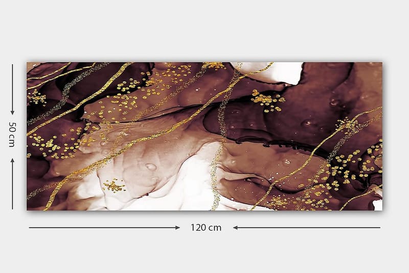 Canvastavla YTY Abstract & Fractals Flerfärgad - 120x50 cm - Inredning - Tavlor & konst - Canvastavlor