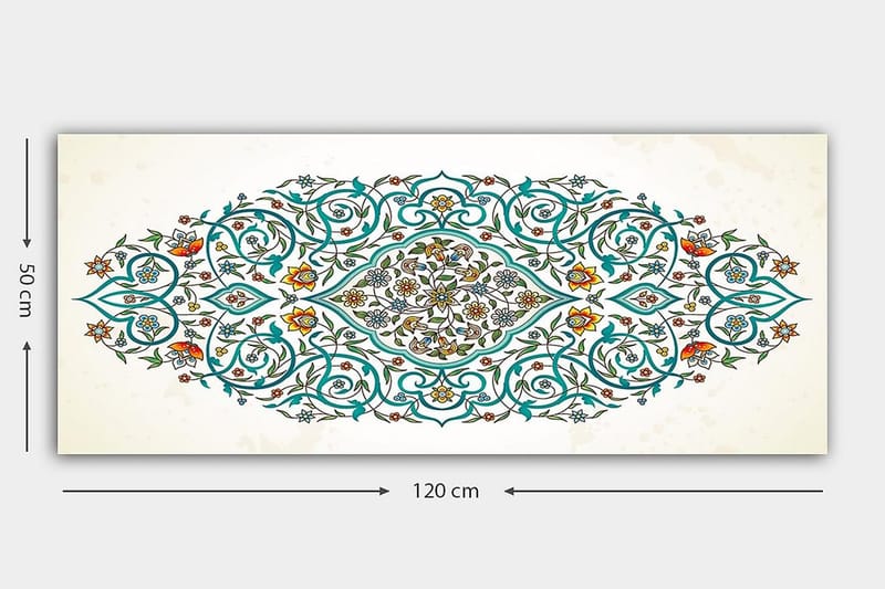 Canvastavla YTY Abstract & Fractals Flerfärgad - 120x50 cm - Inredning - Tavlor & konst - Canvastavlor