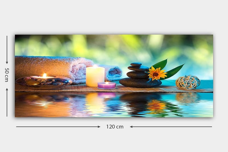 Canvastavla YTY Abstract & Fractals Flerfärgad - 120x50 cm - Inredning - Tavlor & konst - Canvastavlor