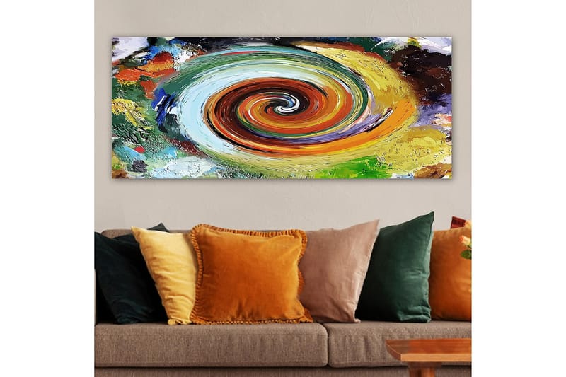 Canvastavla YTY Abstract & Fractals Flerfärgad - 120x50 cm - Inredning - Tavlor & konst - Canvastavlor