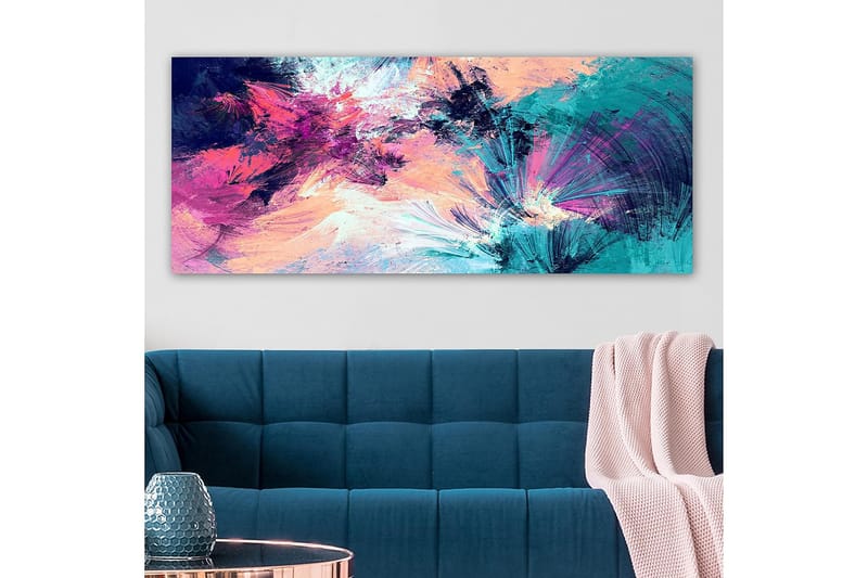 Canvastavla YTY Abstract & Fractals Flerfärgad - 120x50 cm - Inredning - Tavlor & konst - Canvastavlor