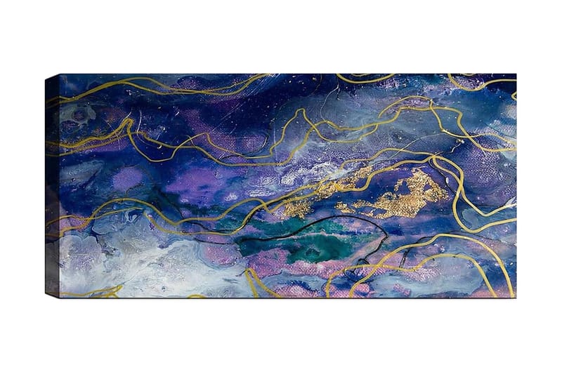 Canvastavla YTY Abstract & Fractals Flerfärgad - 120x50 cm - Inredning - Tavlor & konst - Canvastavlor