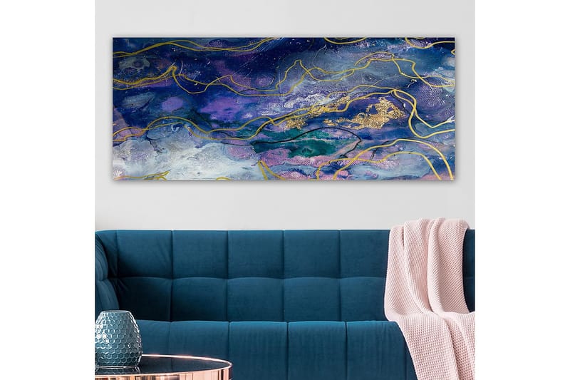 Canvastavla YTY Abstract & Fractals Flerfärgad - 120x50 cm - Inredning - Tavlor & konst - Canvastavlor