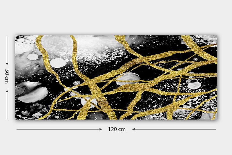 Canvastavla YTY Abstract & Fractals Flerfärgad - 120x50 cm - Inredning - Tavlor & konst - Canvastavlor