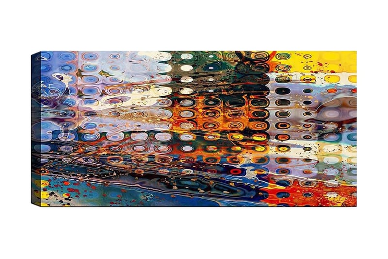 Canvastavla YTY Abstract & Fractals Flerfärgad - 120x50 cm - Inredning - Tavlor & konst - Canvastavlor