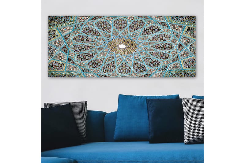 Canvastavla YTY Abstract & Fractals Flerfärgad - 120x50 cm - Inredning - Tavlor & konst - Canvastavlor