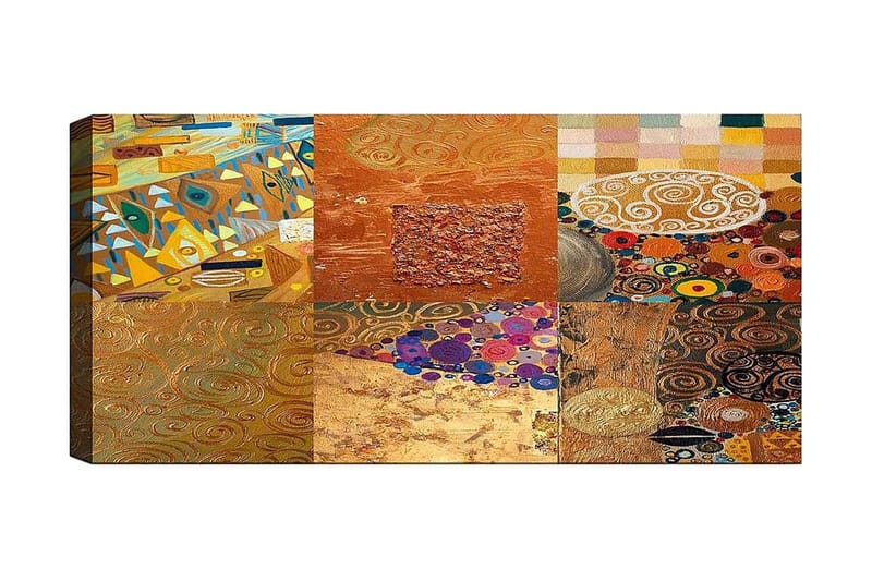 Canvastavla YTY Abstract & Fractals Flerfärgad - 120x50 cm - Inredning - Tavlor & konst - Canvastavlor