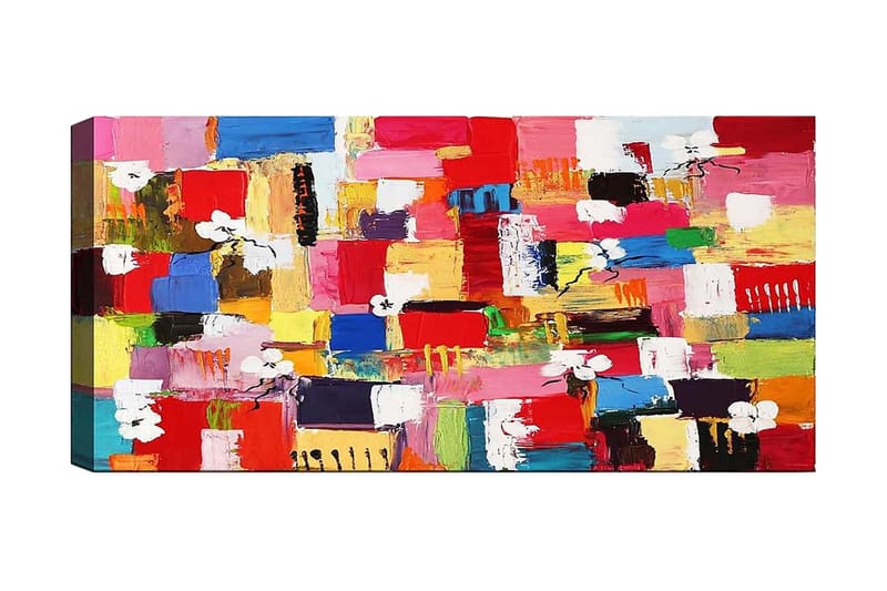 Canvastavla YTY Abstract & Fractals Flerfärgad - 120x50 cm - Inredning - Tavlor & konst - Canvastavlor