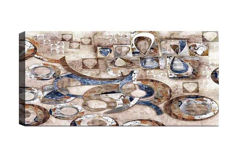 Canvastavla YTY Abstract & Fractals Flerfärgad - 120x50 cm - Inredning - Tavlor & konst - Canvastavlor