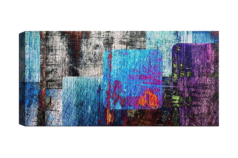 Canvastavla YTY Abstract & Fractals Flerfärgad - 120x50 cm - Inredning - Tavlor & konst - Canvastavlor