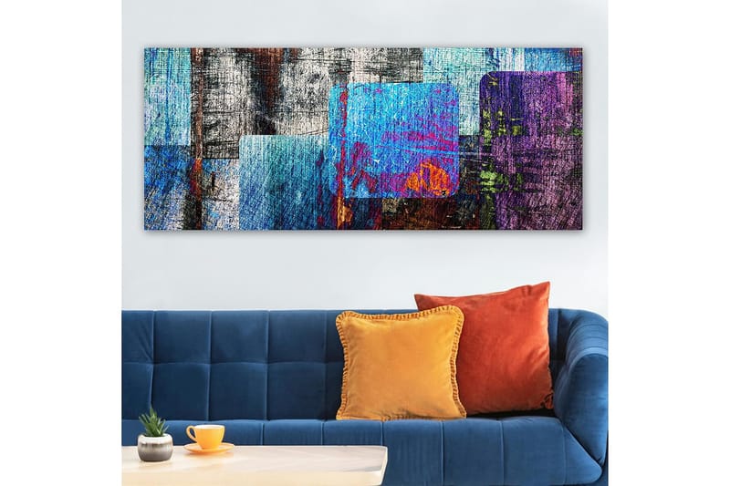 Canvastavla YTY Abstract & Fractals Flerfärgad - 120x50 cm - Inredning - Tavlor & konst - Canvastavlor