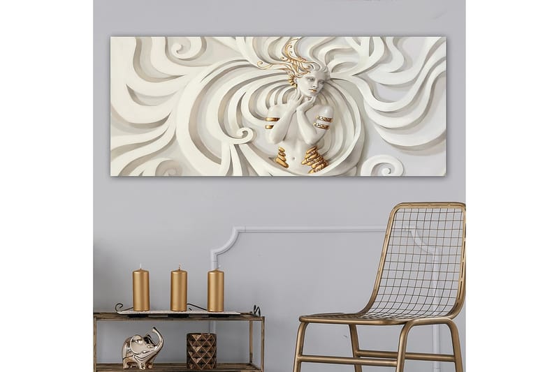 Canvastavla YTY Abstract & Fractals Flerfärgad - 120x50 cm - Inredning - Tavlor & konst - Canvastavlor