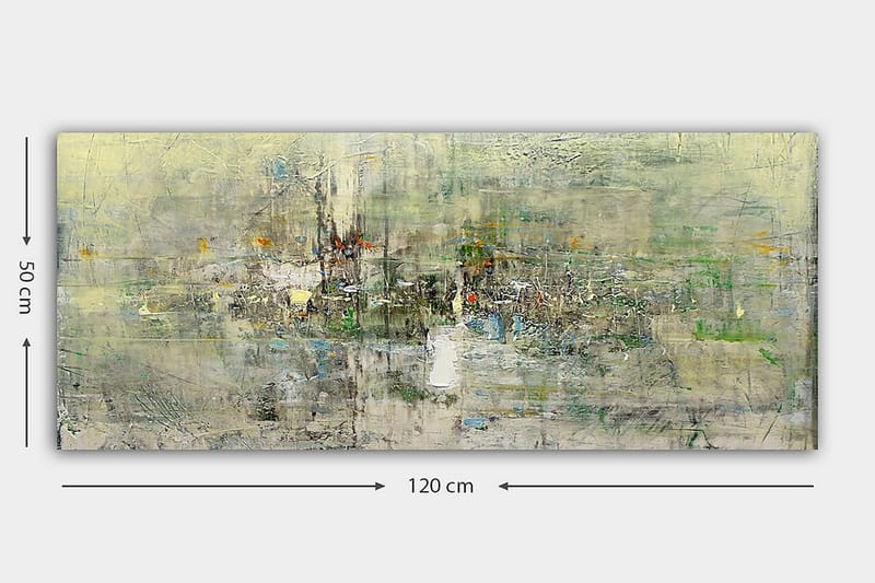 Canvastavla YTY Abstract & Fractals Flerfärgad - 120x50 cm - Inredning - Tavlor & konst - Canvastavlor