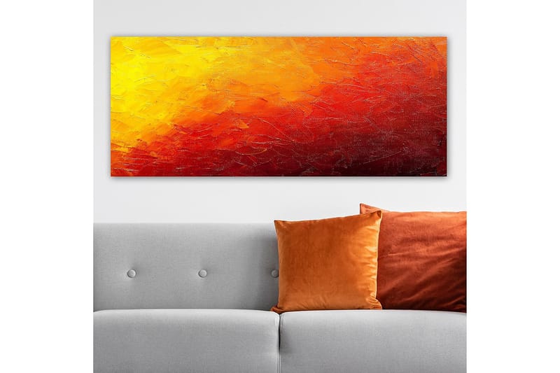 Canvastavla YTY Abstract & Fractals Flerfärgad - 120x50 cm - Inredning - Tavlor & konst - Canvastavlor