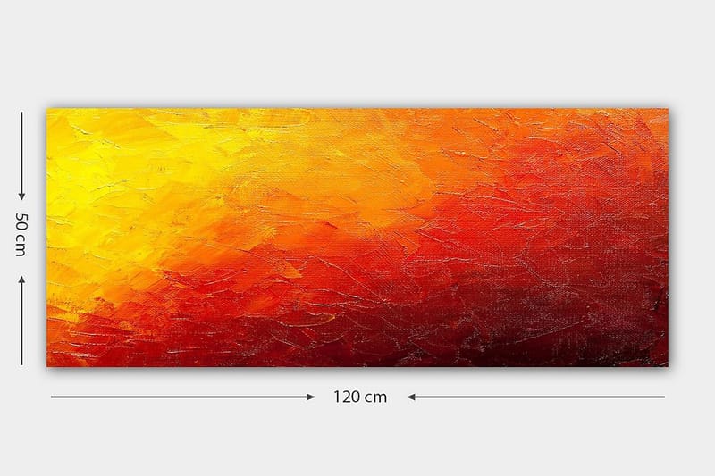 Canvastavla YTY Abstract & Fractals Flerfärgad - 120x50 cm - Inredning - Tavlor & konst - Canvastavlor